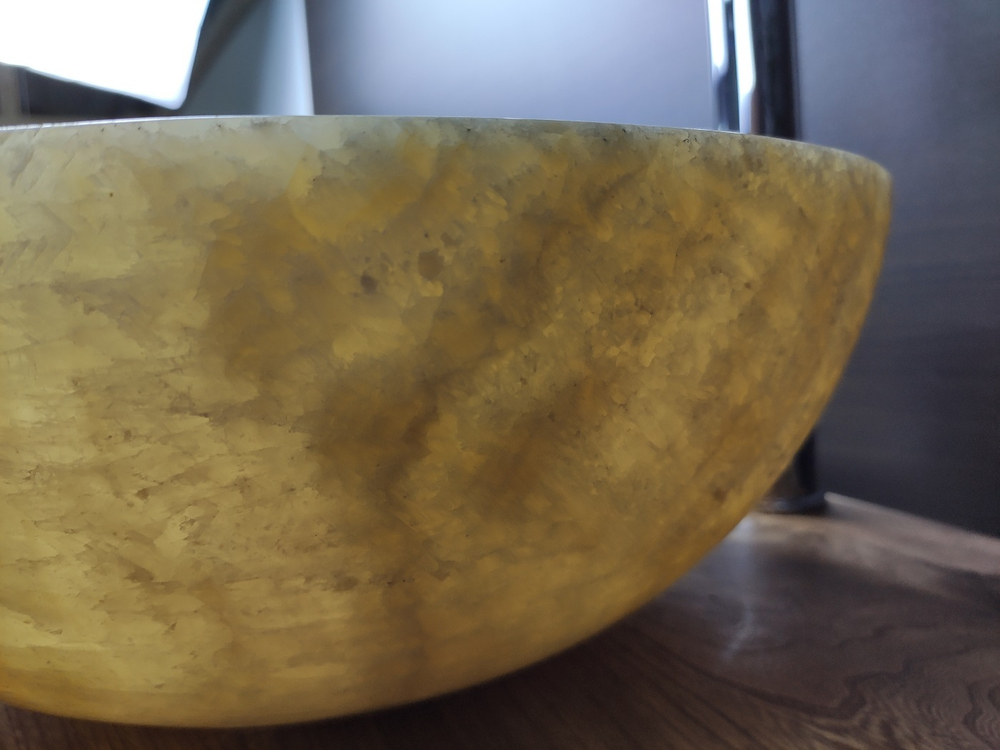 Раковина из оникса Bowl Yellow Small BO-60266 40*40*15