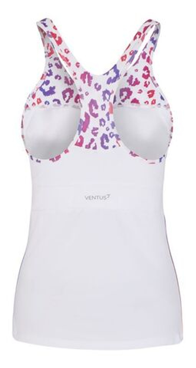 Женский топ теннисный EA7 Women Jersey Tank - white