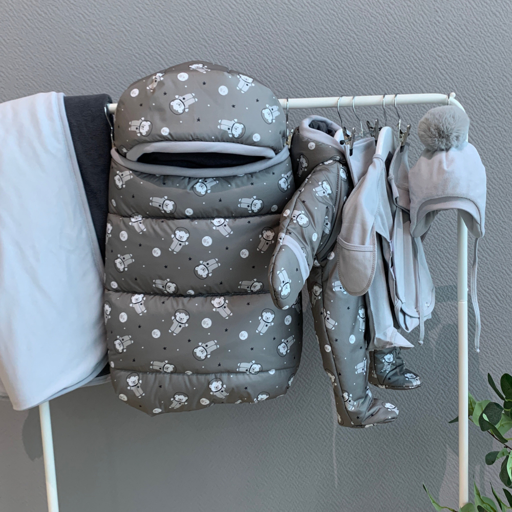 Комплект на выписку "ТИМОШКА" ( 7 предметов) ш220/14 (Балу)  (Цвет: Мишка-капучино)