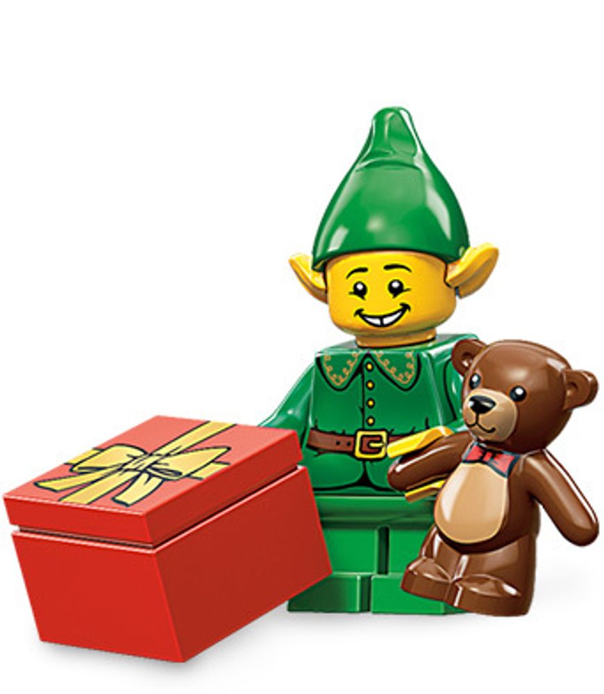 Минифигурка LEGO col11-1 Рождественский эльф
