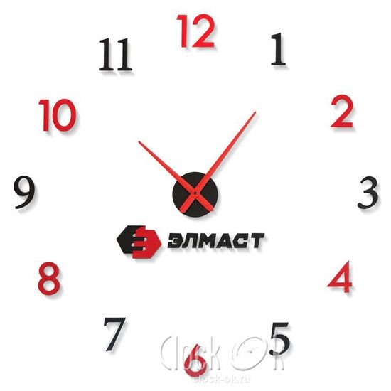 Настенные 3D часы "ЭЛМАСТ"
