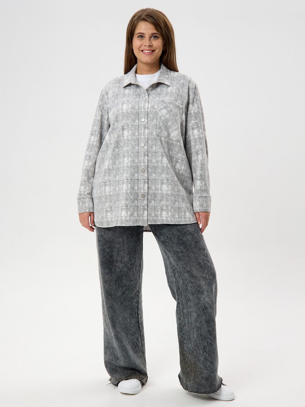 Рубашка Вселенная Виотекс СЕРЫЙ