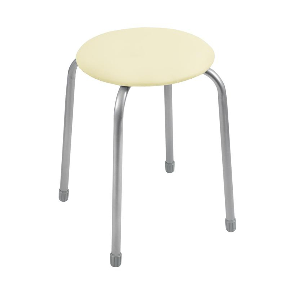 Табурет  Классика-2 арт.ТК02/СК (круглое сиденье), светло-бежевый