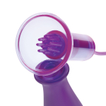 Вакуумные помпы для груди с вибрацией Remote Control Vibrating Nipple Suckers (Цвет: фиолетовый)