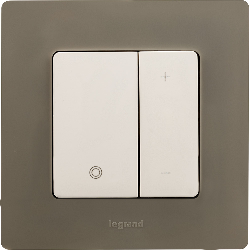 Диммер нажимной универсальный LED 400Вт без нейтрали - белый ETIKA Legrand