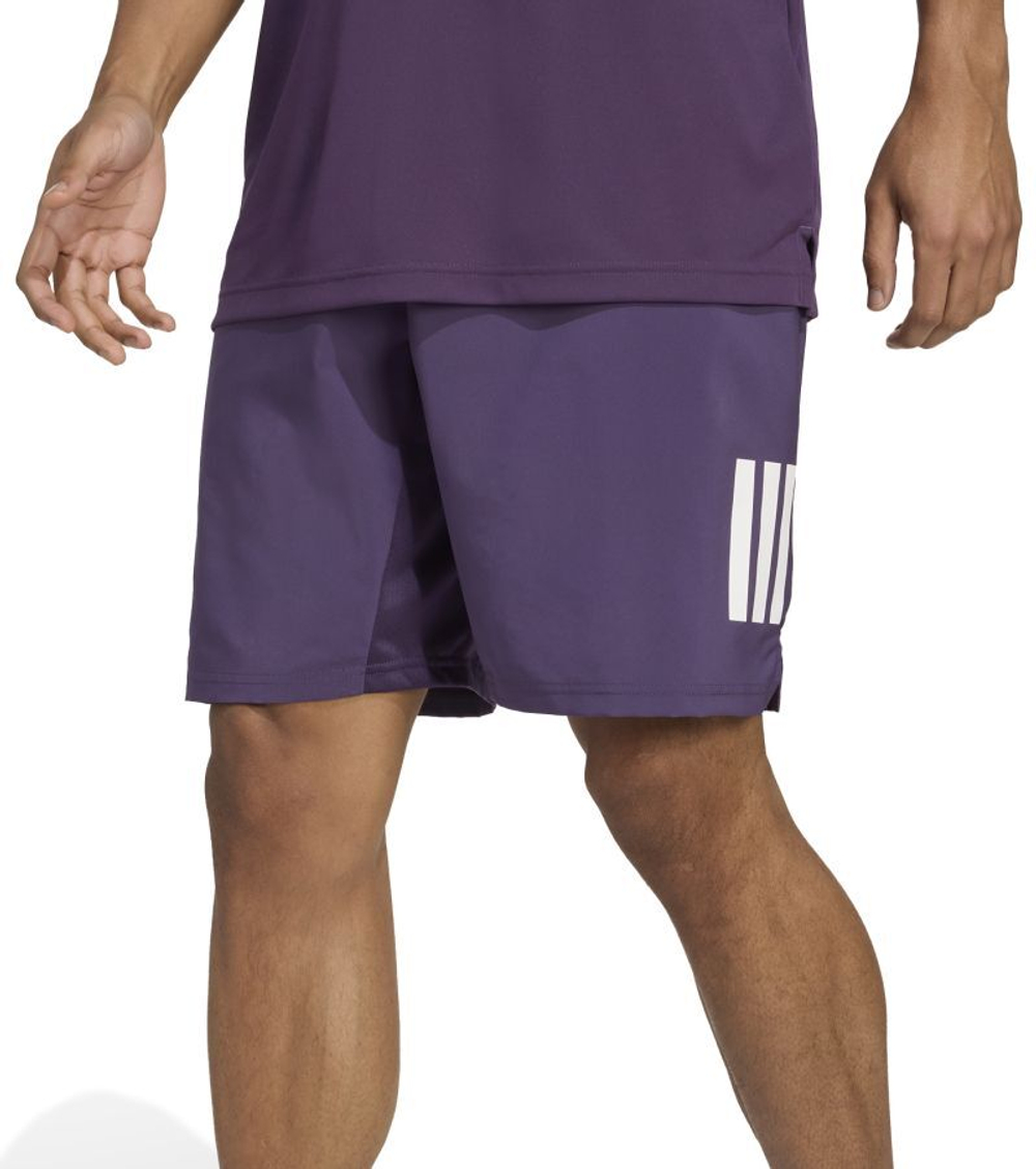 Мужские теннисные шорты Adidas Club Tennis 3-Stripes 9" - темно-сливовый