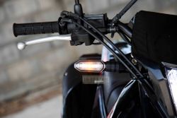 33405-K1T-J50. STAY, R. WINKER. Blinker bracket mount on the top bridge fork Honda CRF300