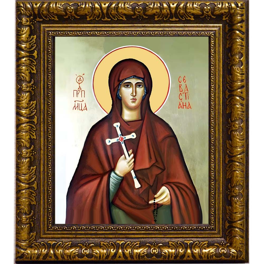 Севастиана Агеева-Зуева преподобномученица. Икона на холсте.