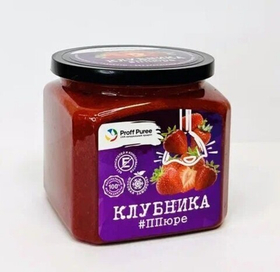 Пюре фруктовое Proff Puree КЛУБНИКА 500 гр. замороженное