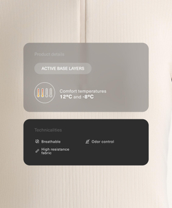 Oysho Термофутболка с застёжкой-молнией на половину длины, экрю