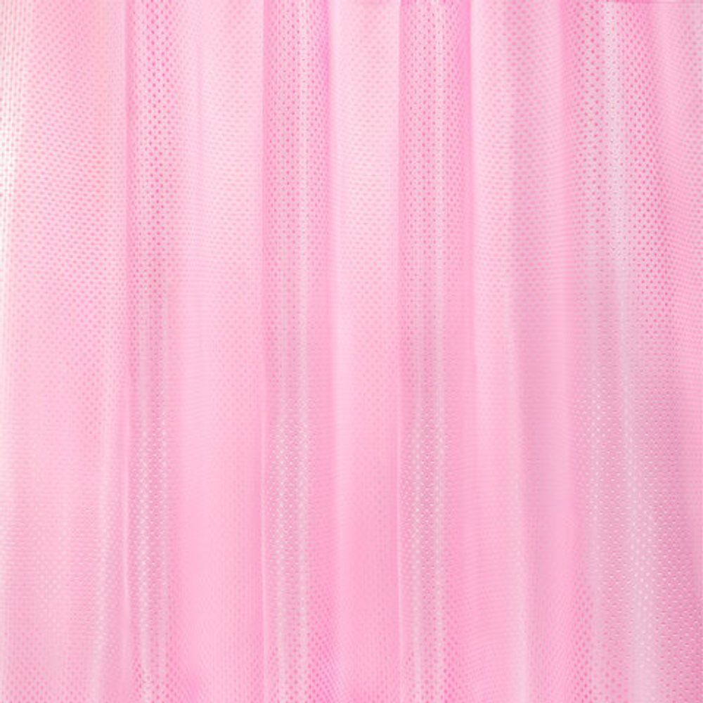 Шторка для ванной ПОЛИЭСТЕР, 180х200 см, кольца в комплекте,розовый бриллиант, PRIMILA, 700098