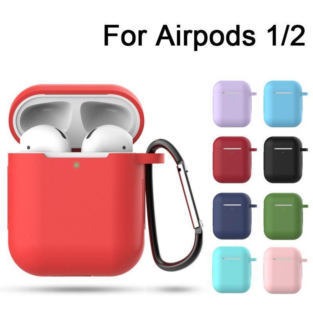 Чехол силиконовый для AirPods 2 в ассортименте