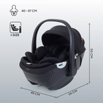 Детская коляска Rant Teo Soft 3 в 1 с автокреслом Aster Zero Black Olive