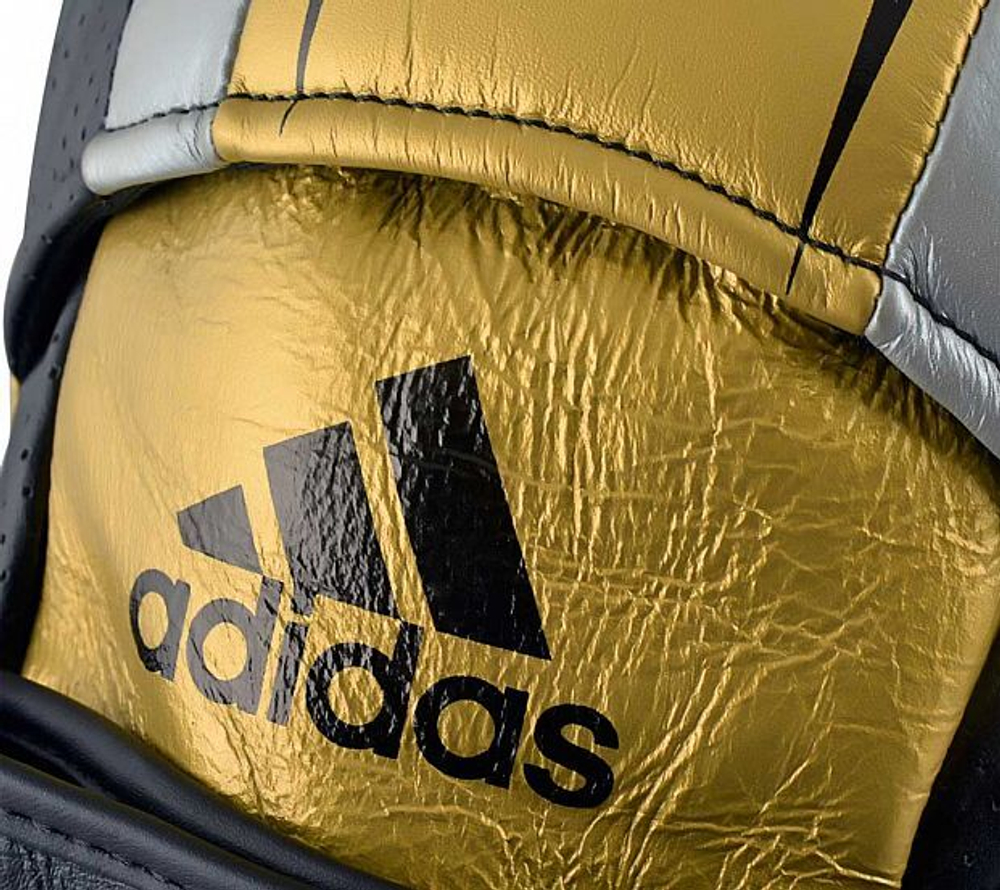 Лапы тренерские Adidas Speed 550 Micro Air Focus Mitt черно-золото-серебристые