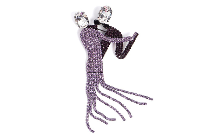 Брошь в виде танцующей пары в стиле ар-деко