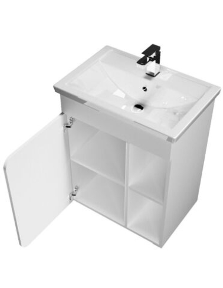 Тумба 1Marka Nuvo 60П 1д. Белый глянец