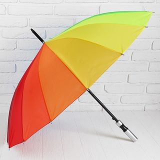 Зонт - трость полуавтоматический &quot;Радуга&quot;