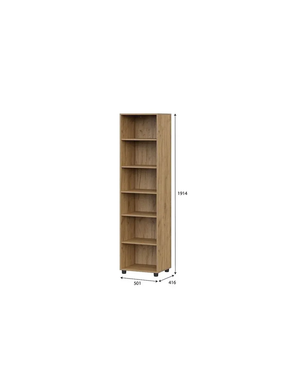 Модульная стенка со шкафом Дуб Золотой 350х42х191