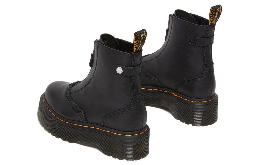 Dr.Martens Martin Cow Leather Waterproof Table Thick Bottom Boots Women's Black