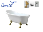 Ванна CLASSIC 150G (1570x770x740) на львиных лапах (золото) Ceruttispa