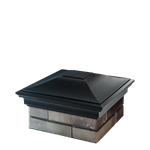 Колпак полимеркомпозитный Monblan 385*385 (1,5 кирпича) черный