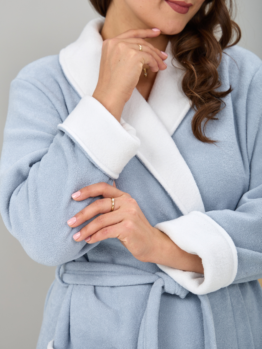 Халат Хмн-041/голубой