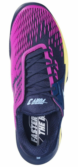 Теннисные кроссовки Babolat Propulse Fury 3 Clay - dark blue/pink aero