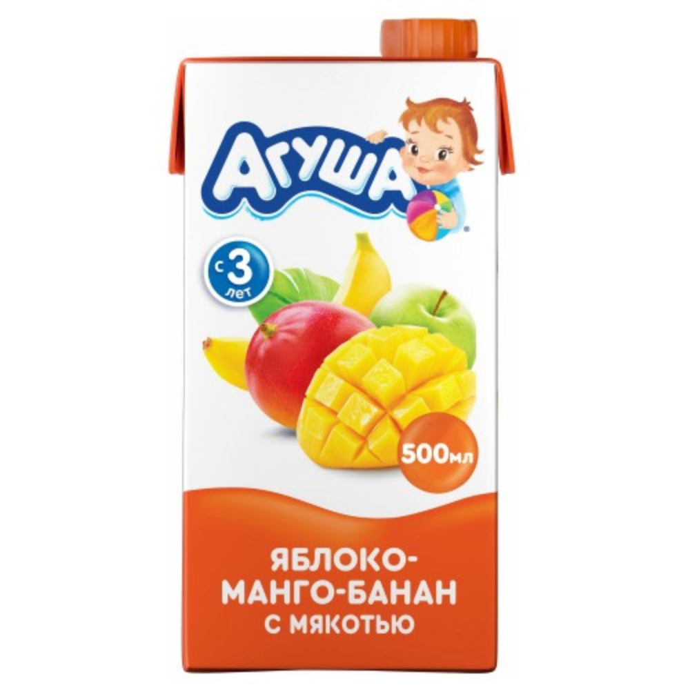 Сок натуральный Агуша Манго Банан 500 мл