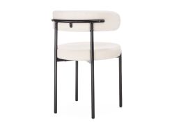 Стул на металлокаркасе Rudi white / black