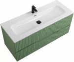 Тумба с раковиной Cezares DUET-N 120 DUET-N-1200-2C-SO-PS-P фисташковый софт