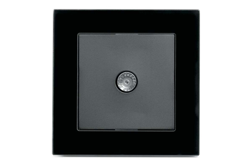 STEKKER Катрин Розетка TV СУ 1 мест. черная 75Ом 5-862МГц GLS00-7008-05 39511