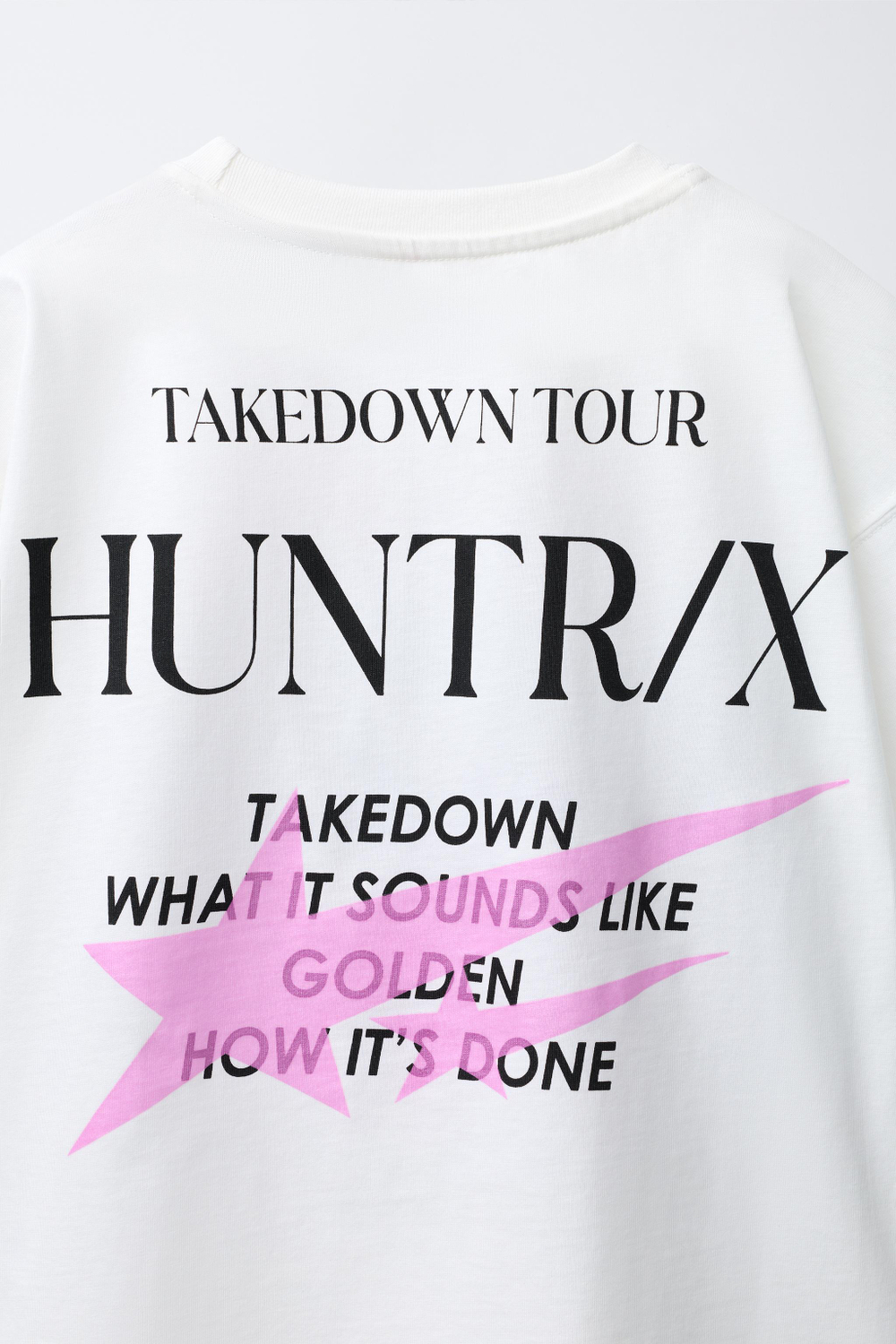 ZARA ФУТБОЛКА С ПРИНТОМ KPOP DEMON HUNTERS™ NETFLIX ©, БЕЛЫЙ