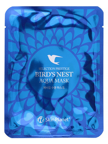 Mijin Маска для лица тканевая с экстрактом ласточкиных гнезд / Skin Planet Bird Nest Aqua Mask, 25г