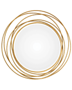 Золотое настенное зеркало “Трюдо”