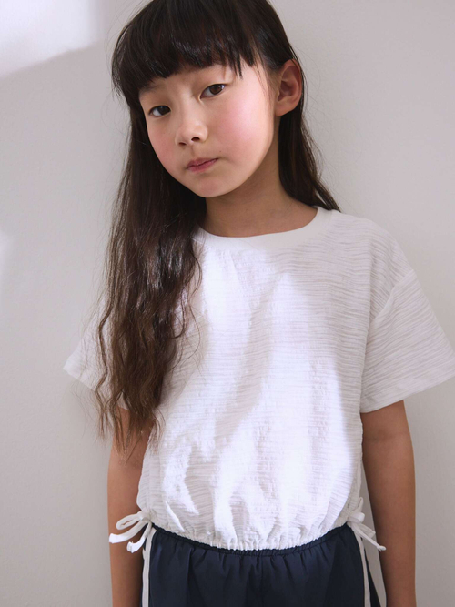 Футболка с завязками для девочки Next AL9-892, Белый