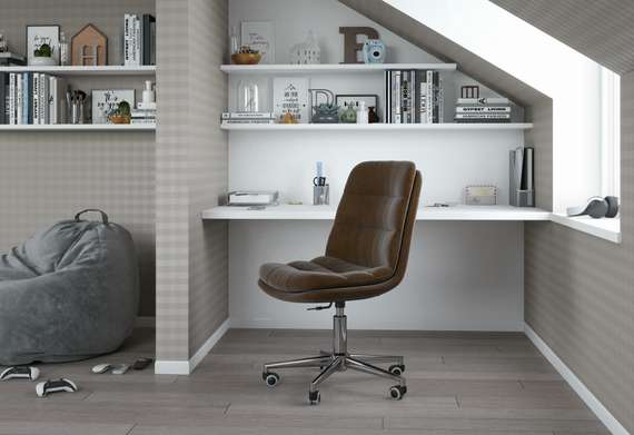 Кресло   Chairman Home 115 Россия ткань  Т-14 коричневый