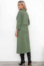 Платье трикотажное с разрезом (полынь) Р11-2008/3 Nikol