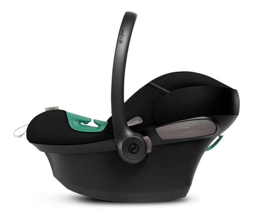 Коляска Carrello Alfa CRL-6522 2025 Cybex Aton S2 i-Size Moon Black 3 в 1 Meadow Green