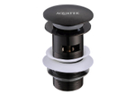 Сливной набор для раковины AQUATEK, матовый черный AQ6001MB