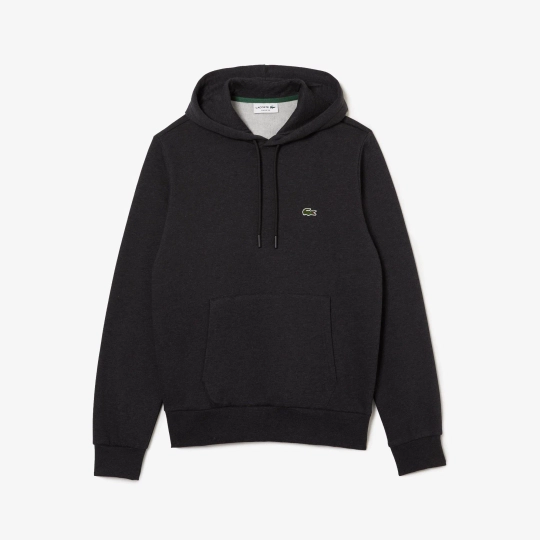 Худи Lacoste Fleece тёмно-серое