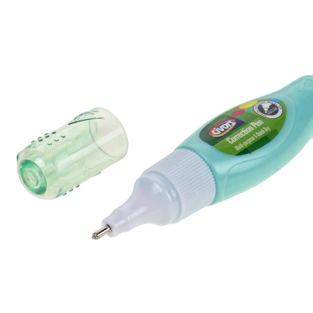 Корректирующий карандаш 5мл, мет.наконечник, корпус 9см, 4 цв.микс