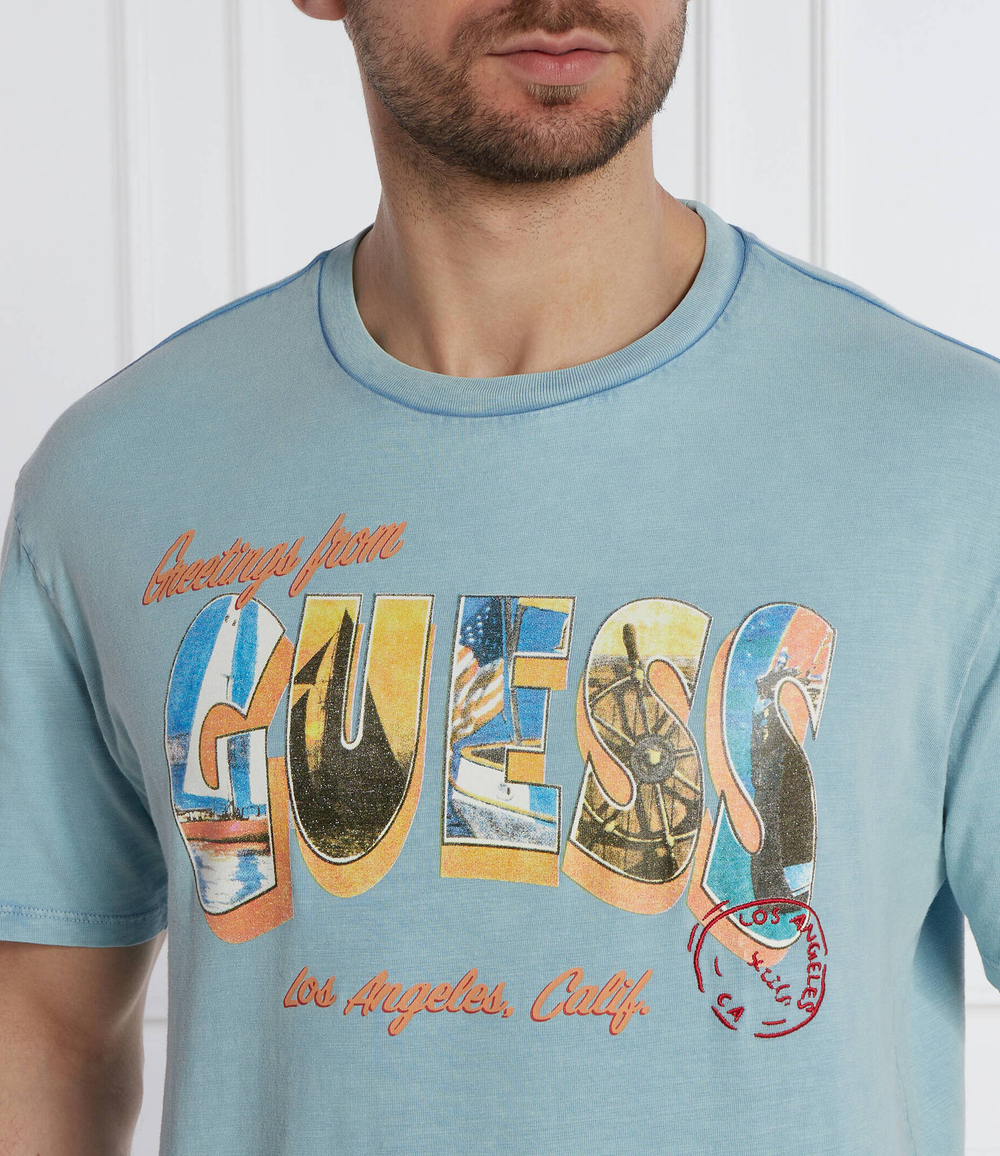 Футболка GUESS - голубой(M4GI44 KC6U1)