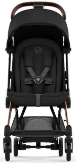 Коляска Cybex Coya Rosegold Frame Cloud T i-Size Peach Pink Plus Sepia Black с дождевиком и бампером