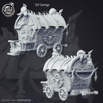 Повозка террейн миниатюра для dnd, днд, pathfinder, фентези, Настольная игра, НРИ, Варгейм, РПГ