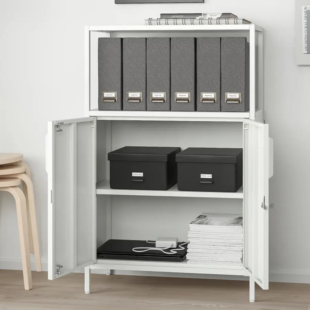 Комбинация шкафов - IKEA TROTTEN/ТРОТТЕН ИКЕА, 173х140 см, белый