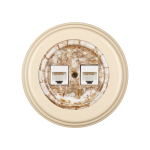 Розетка RJ45 информационная двойная, керамика, цвет мрамор B1-302-09