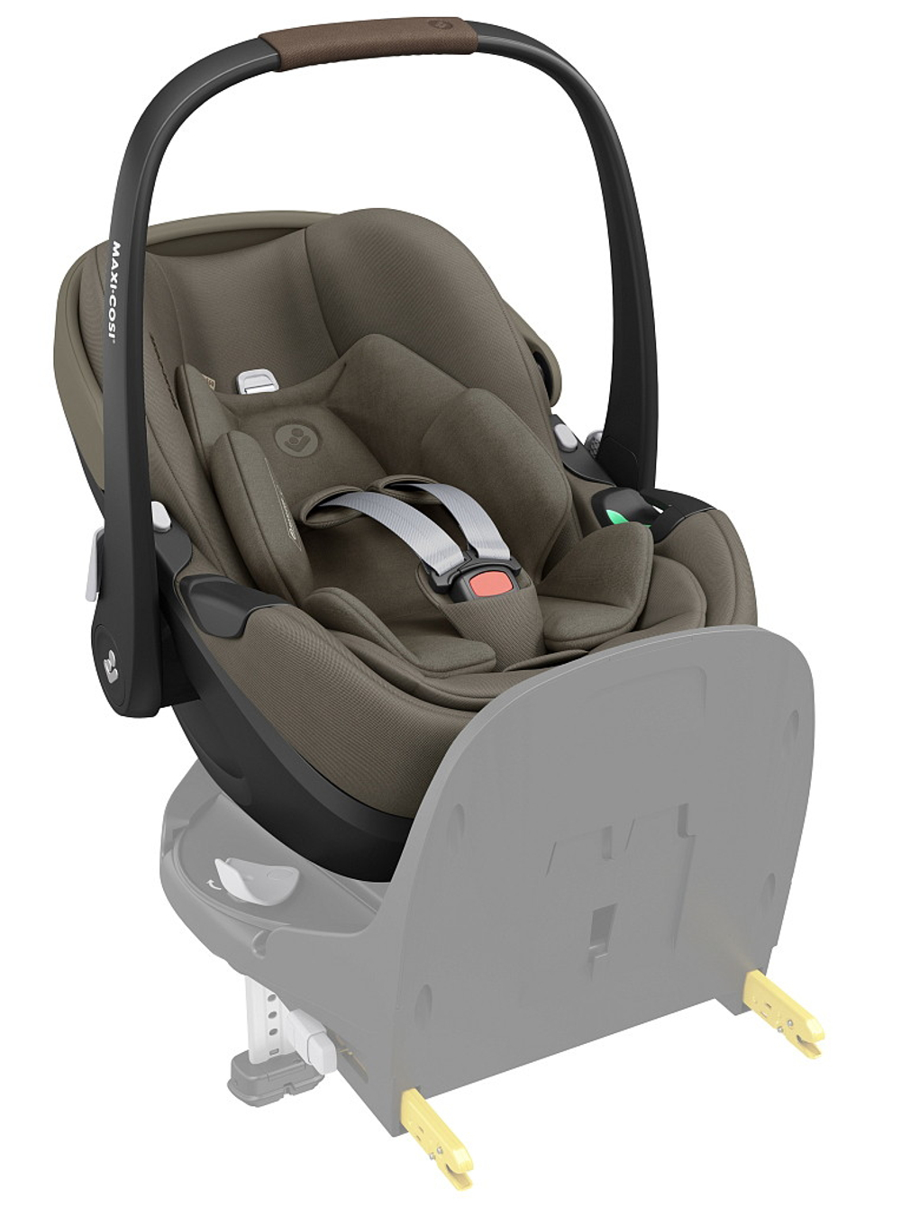 Автокресло Maxi-Cosi Pebble 360 Pro 0-13 кг с базой Family Fix 360 Prо 8052470111 Twillic Truffle/сер.беж (2024)