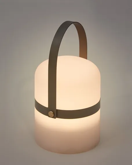 Переносная настольная лампа Ridley светло-серая