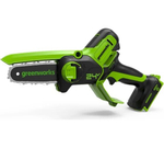 Цепная пила аккумуляторная GREENWORKS GD24CSMNX 24В,15см,бесщеточная,без АКБ и ЗУ (2008707)