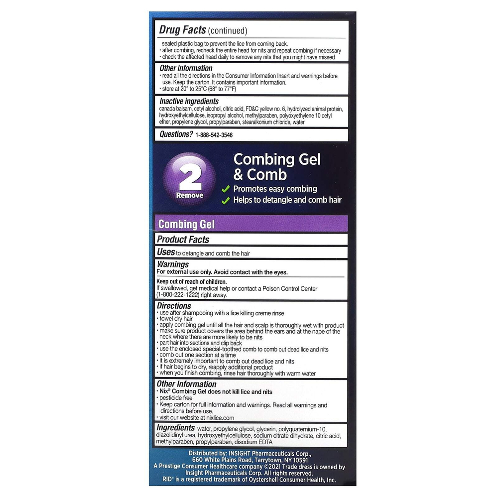 Nix, полный набор для лечения вшей, 1 набор